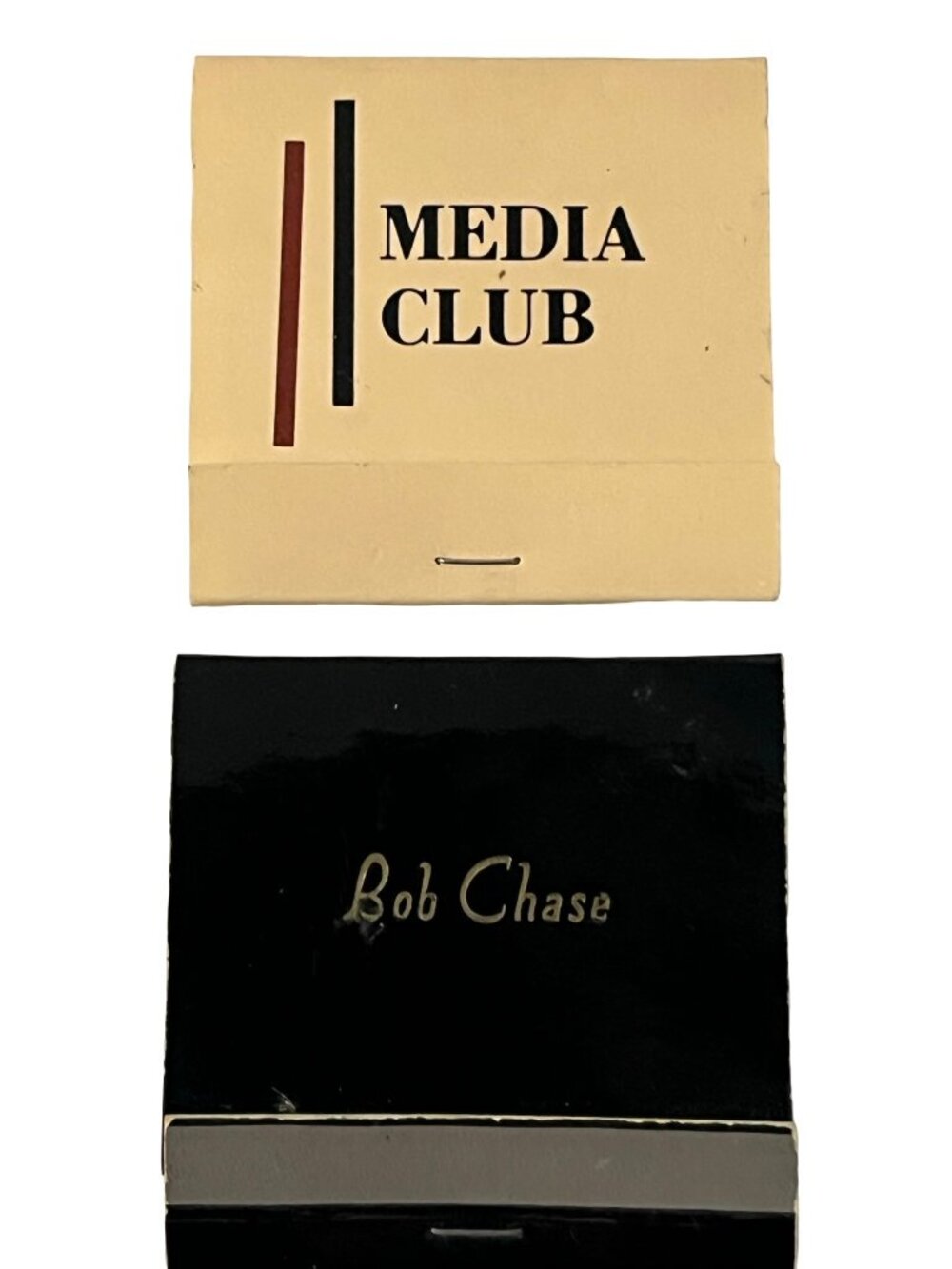 Vintage Media Club Matchbooks Bob Chase Personalized Matchbook Lot Advertising R